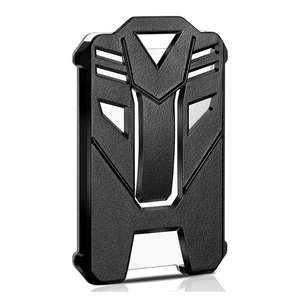 Porte-carte d'identité vertical en plastique de style tactique avec boucle de sécurité détachable |   Étui de protection robuste pour badges, grande capacité, porte-cartes d'accès - Product Image 2