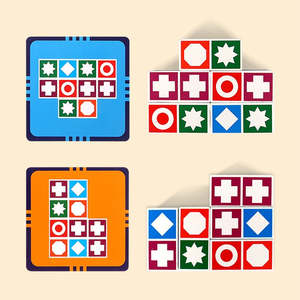 Wudly 4.0 Games Pattern Block Match Puzzles Wooden Multi-Color Building <b>Cubes</b> for Kids Adults Certified Child Safe Board Games - Product Image 4