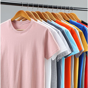 OEM Custom Logo Printed Embroidery Design 180g Pure Cotton Men's <b>Half</b>-<b>sleeved</b> <b>T</b>-<b>Shirt</b> Breathable Thin Neck <b>T</b>-<b>Shirt</b> Plus Size - Product Image 2