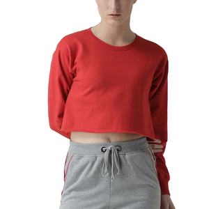 Automne hiver saison respirant femmes sweats courts pour décontracté/dames blanc polaire entraînement sweats courts pour les femmes - Product Image 1