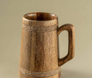 Customized Classic Handmade Wooden <b>Mug</b> for Home Office Hotel Wooden Beer <b>Mug</b> Tea <b>Mug</b> With Best Quality Wholesaler From India - Product Image 1