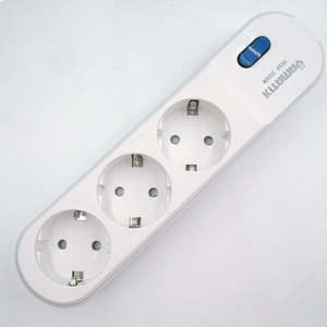 Enchufe de Extensión de Sobremesa con 3 Tomas y Conexión a Tierra, 220-250V, para Electrodomésticos, Superpotencia de 3500W - Product Image 3