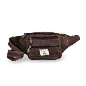 100% Hemp Fanny Pack <b>Brown</b> Travel <b>Backpack</b> - Product Image 2