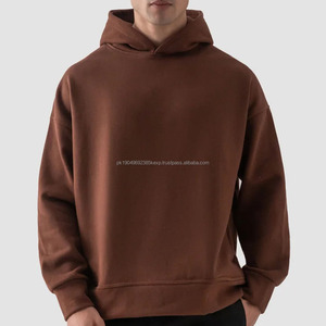Sweat-shirt ample tendance pour homme, qualité supérieure, logo personnalisé imprimé, couleur unie, coton mélangé, sweat-shirts 2025 - Product Image 3
