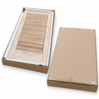 Volets de fenêtre horizontaux en bois massif écologiques sur mesure, panneaux extérieurs pour la décoration de la véranda de la maison de campagne