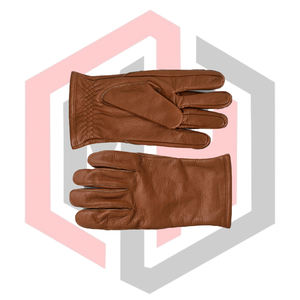 Gants de travail en cuir de vachette pleine fleur pour les travailleurs d'entrepôt - Résistants à l'abrasion, antistatiques, respirants, sans silicone et sans poudre - Product Image 6