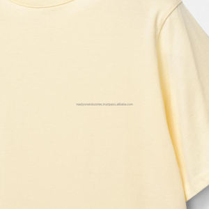 T-shirt à la mode de haute qualité à bas prix 100% Polyester ou matériel personnalisé T-shirts pour hommes avec votre logo à col rond - Product Image 4