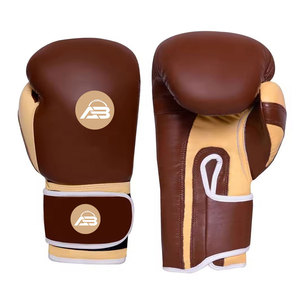 Gants de boxe en cuir véritable, vente en ligne, étiquette privée, gants de boxe respirants personnalisés - Product Image 1