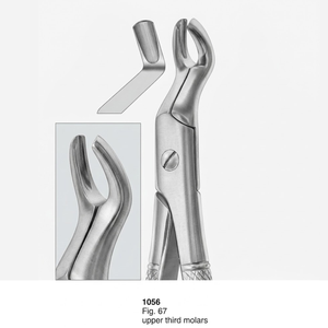 คีมถอนฟัน รุ่น Fig. ฟันกรามบนซี่ที่สาม 67 ซี่ (แบบอังกฤษ) - สแตนเลสสตีล - Product Image 3