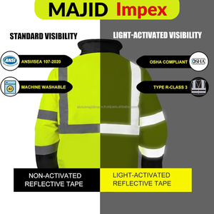 Chaqueta Softshell Oxford reflectante impermeable de seguridad de alta visibilidad chaqueta de trabajo de seguridad para trabajadores de carreteras industriales de construcción - Product Image 2