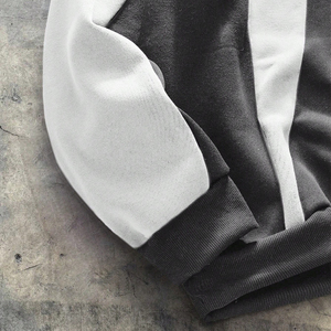 Sudadera con Capucha de Algodón y Felpa para Hombre, Diseño Color Block, con Logotipo Personalizado, Estilo Urbano, Sudaderas de Primera Calidad, Personalización de Marca - Product Image 5