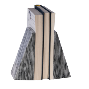 Sujetalibros de Mármol 100%, Diseño Clásico Moderno, Accesorios de Escritorio de Mármol, Sujetalibros Decorativo de Mármol (MROMBE-026) - Product Image 4
