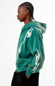 Men's Oversized <b>Zip</b> <b>Hoodie</b> Custom Printed Embroidered Eco-Friendly Sun Faded <b>Pocket</b> Sweatshirt Cotton Woven Casual Christmas - Product Image 5