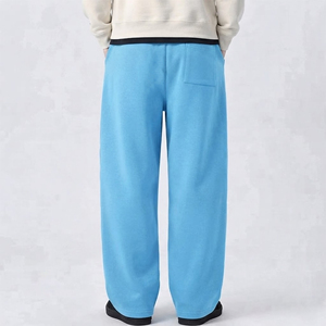 2027 OEM Custom made Logo Winter Casual Heavyweight Canvas 100% Cotton Breathable Eco-Friendly Drawstring <b>Trouser</b> Sweatpants - Product Image 6