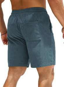 Mens Soccer Training Shorts <b>Canvas</b> Fabric Elastic Waist Breathable Quick Dry Sports Shorts <b>Football</b> Practice Running Gym - Product Image 3