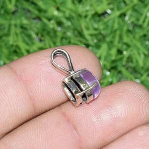 จี้พลอยไพลินสีชมพูธรรมชาติ วินเทจ รูปดาว เงินแท้ 925 เครื่องประดับพลอยสำหรับผู้หญิง - Product Image 3