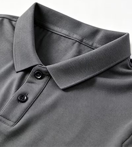Casual Business Short Sleeve for Shirt Solid Color Lapel Collar Small <b>Chest</b> Pocket Breathable 100% OEM Service Plain Dyed - Product Image 5