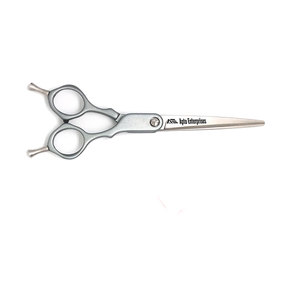 Pet Hair Cutting Shears with Ergonomic Handle Blunt Safety Tips 6-Inch Grey Curve <b>Dog</b> Grooming <b>Scissors</b> By Apto Enterprises - Product Image 4