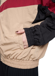 Chaqueta Cortavientos para Mujer al por Mayor, con Logotipo Personalizado, Transpirable, Impermeable, Diseño Color Block, Tipo Anorak - Product Image 3