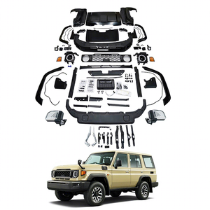 Maictop Accessoires Automobile Kit de Mise à Niveau Complet Phares et Pare-chocs Avant Kit Carrosserie Lifting pour <span class=keywords><strong>Toyota</strong></span> <span class=keywords><strong>Land</strong></span> <span class=keywords><strong>Cruiser</strong></span> Série 70 LC76 LC79 2024 - Product Image 1