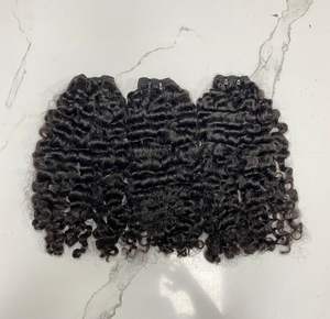 Extensiones de cabello humano sin químicos de doble estirado rizado birmano que teje la cutícula del cabello alineada Garantía de buen servicio para mujeres negras - Product Image 4