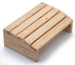 Wooden Footrest Under <b>Desk</b> Ergonomic Foot Rest <b>Stool</b> for Office Chair Computer <b>Desk</b> Home Office Leg Support Platform - Product Image 1