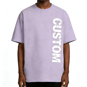 T-shirt Homme Personnalisé Coupe Oversize 100% Coton Épais 260 g/m² avec Panneaux Design Style Urbain DTG Vintage Délavé pour Hommes - Product Image 1