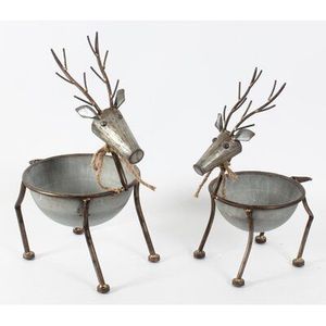 Handmade Modern Design <b>Christmas</b> Tree Reindeer Ornament Prime Quality Metal Sculpture with Wooden Base for Hotel <b>Christmas</b> Decor - Product Image 3