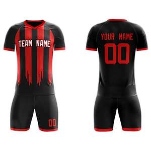 Nuevo Diseño Personalizado de Camisetas de Fútbol Retro con Nombre de Equipo, Conjuntos de Fútbol, Ropa Deportiva 100% Poliéster de Secado Rápido, Conjunto de Camisetas de Fútbol Juvenil - Product Image 4