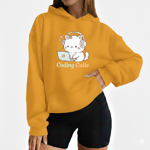 Sudadera con Capucha Extra Grande para Mujer, Estilo Urbano Informal, Forro Polar Grueso, 100% Algodón, Manga Larga - Product Image 2