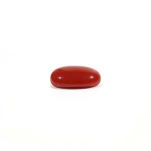 Natural Japanese Red Coral Cabochon 2.75 Carat Loose Gemstone for Fine Jewelry - Product Image 3