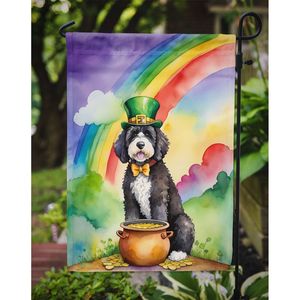 Multicolor portugués Perro de Agua Día de San Patricio jardín bandera buzón decorativo patio Banner para Patio ilustraciones para camas de flores - Product Image 3