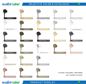 Mitigeur de douche monocommande en laiton Watersino de haute qualité au design moderne pour salle de bain, eau chaude/froide - Product Image 6