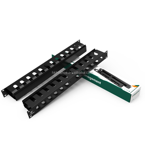 Support de câbles réseau de gestion de câbles en acier laminé à froid de haute qualité 1U 19 pouces, montage en rack horizontal, en stock - Product Image 3