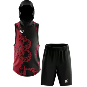 Conjunto de Uniforme de Fútbol 7v7 Personalizado, Camiseta con Capucha y Pantalones Cortos, Tallas Grandes, Ropa Deportiva para Equipos, Venta al Por Mayor - Product Image 4