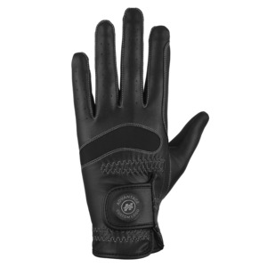 Guantes de equitación transpirables antideslizantes, guantes ecuestres de cuero sintético OEM para hombre y mujer, tallas XS, S, M, L, XL, logotipo personalizado - Product Image 1