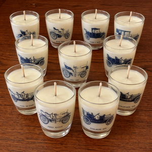 Elegant Glass Jar <b>Candle</b> Set – Blue Floral Design deal for <b>bulk</b> purchase, export, and private labeling suitable for occasions - Product Image 3