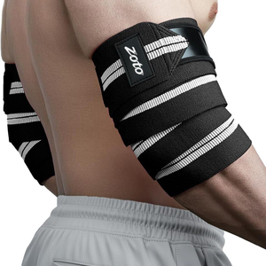 Sangle de soutien du coude robuste pour haltérophilie, avec logo personnalisé, élastique, pour la musculation et le soutien articulaire en salle de sport, fournisseur - Product Image 6