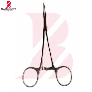 Instrumentos Quirúrgicos Manuales Reutilizables de Primera Calidad, Pinzas Hemostáticas Curvas, Pinzas de Bloqueo de Acero Inoxidable Kelly Hospital - Product Image 2