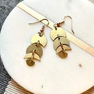 Brass <b>cuff</b> <b>Earring</b> with simple trending designs made in India - metal jewelry - Product Image 1