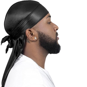 Gorros Durag de Algodón Vintage para Hombre, Estilo Pirata, Protección 360, Cola Larga, Sedosos, Premium, Combo de Gorras Dug-529 al por Mayor - Product Image 2
