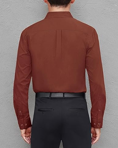 Camisas de vestir de algodón 100% para hombre, recién llegadas al por mayor, ecológicas, de secado rápido, manga larga, para oficina, informales. - Product Image 4