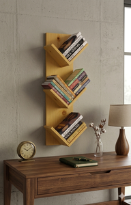 Modern Wood <b>Corner</b> Bookcase 6 Tier Space Saving <b>Shelf</b> Floor Standing Storage Rack for Living Room Home Office - Product Image 5