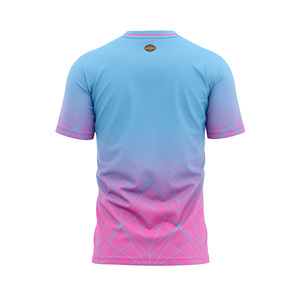 เสื้อเจอร์ซีย์กีฬาแขนสั้นคอวีทรงเข้ารูปสำหรับผู้ชาย รุ่น MADE4MATCH ออกแบบเองได้ พิมพ์ลายไล่สีด้วยเทคนิค Sublimation ระบายอากาศได้ดี แห้งเร็ว - Product Image 2