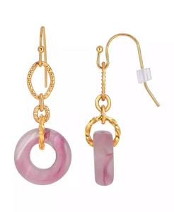 Orecchino a goccia color oro rosa | 2028 - Product Image 1