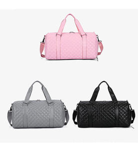 Sac de sport en toile SBA-001, imperméable, pour entraînement fitness, 50-70L, compartiment sec/humide, poche pour chaussures, sac de voyage à bandoulière - Product Image 3