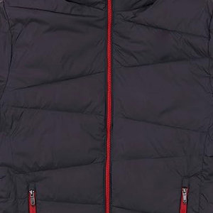 Veste matelassée pour homme en polyester avec logo personnalisé sur le devant, imperméable, pour usage extérieur, vente en gros - Product Image 5