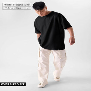 Conjunto de camiseta y pantalones cortos de algodón de gran tamaño para hombre Conjunto de verano para hombre Traje de pieza informal - Product Image 2