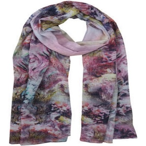 Écharpe en soie et mousseline d'été, hijab personnalisé avec logo, longue, élégante, de luxe, légère, faite à la main, douce pour la peau, tendance pour femme - Product Image 1
