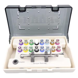 Kit Universal de Prótesis Dentales, Herramientas de Restauración de Implantes, Destornilladores Manuales de Torque, Llave Inglesa, Equipo de Perforación, Recubrimiento Plateado, CE - Product Image 1